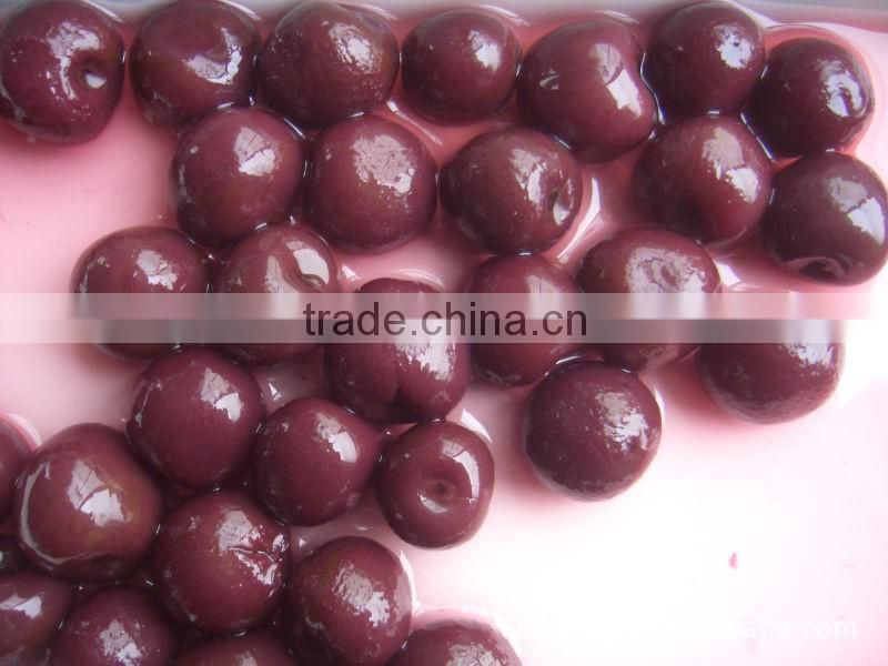 High quality canned purple cherry in heavy syrup