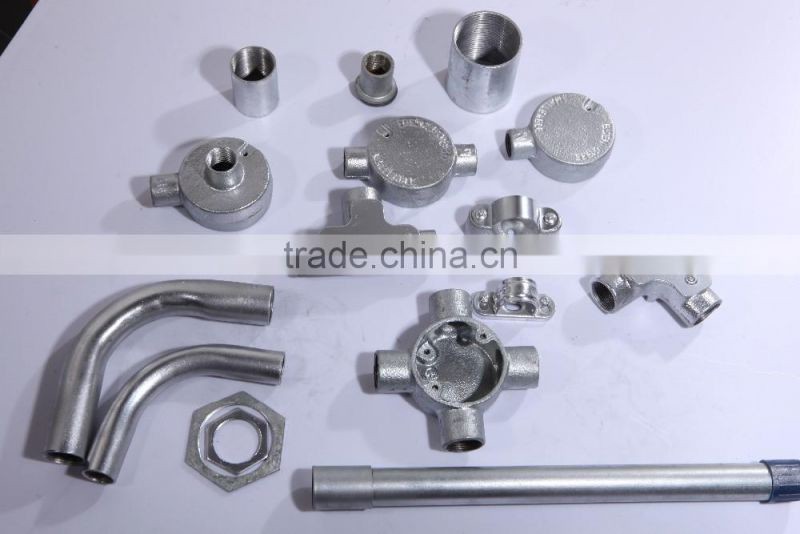 20mm electrical conduit fittings for galvanized iron pipe