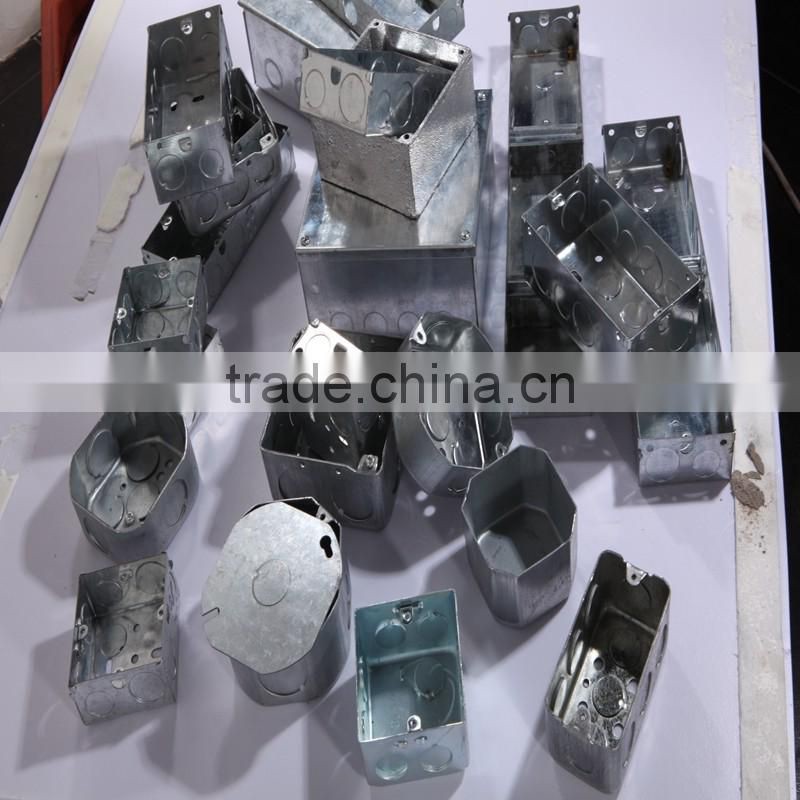 Switch and Socket Boxes, Steel Box, 3*3, 3*6 for conduit