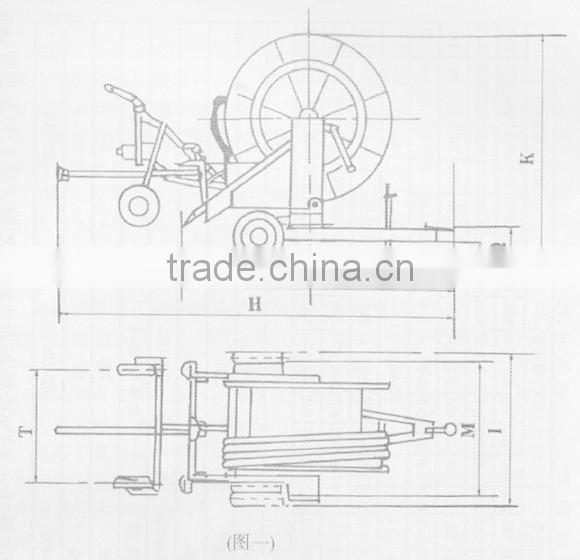 Hose Reel Irrigation Machine JP75-300
