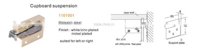 steel cabinet cupboard suspension