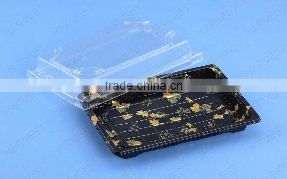 Transparent Lid Disposable Plastic Sushi Container