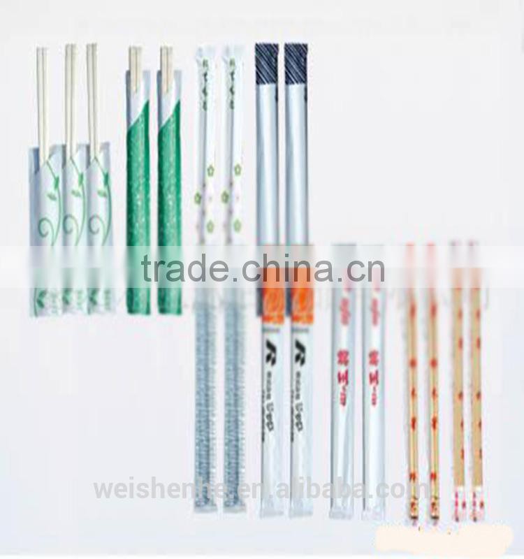 Bamboo Chopsticks With Half Open Paper Sleeves