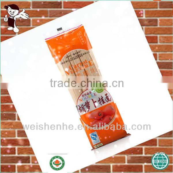 Dehydrated carrot noodles