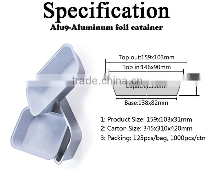 Aluminum Material food sushi packaging box