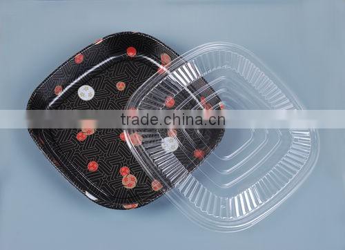 Transparent Lid Disposable Plastic Sushi Container
