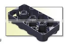 Black Color 2 Liter Plastic Recyclable Bottle Crate for Sale