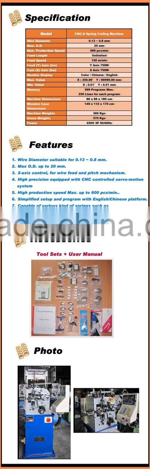 CNC-824 Spring Coiler