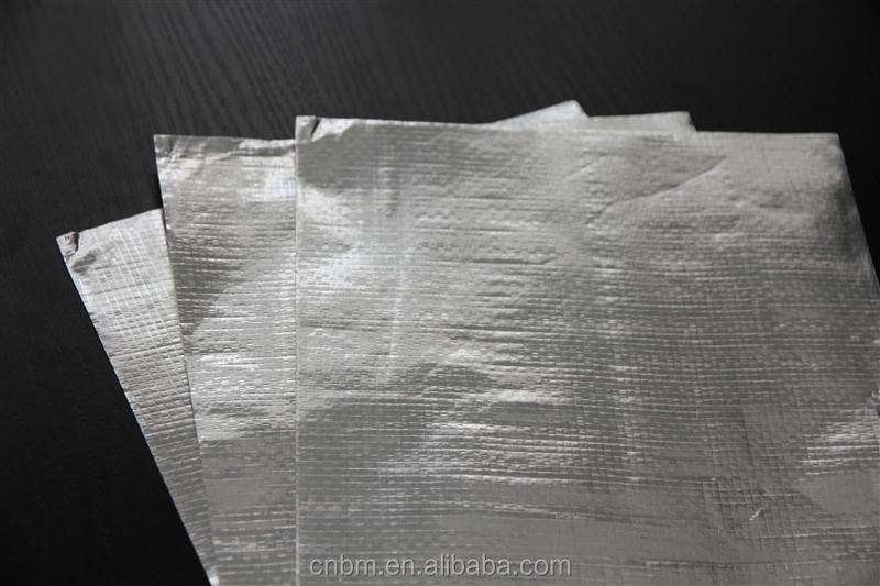 PE wocen with double side aluminum foil