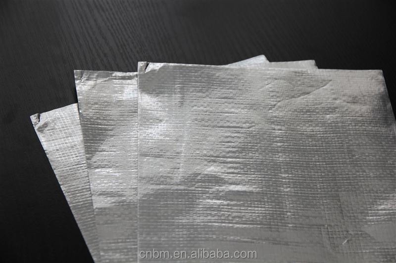 PE wocen with double side aluminum foil