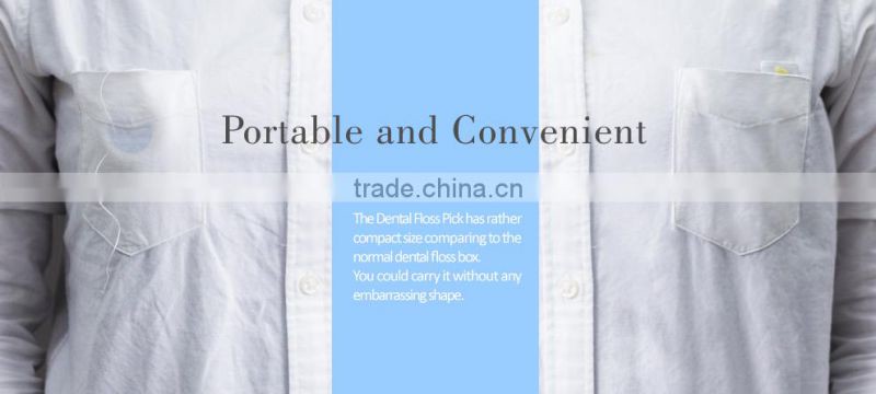 French dental abrasive floss plastic tooth stick