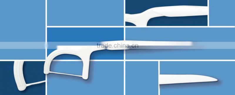 French dental abrasive floss plastic tooth stick