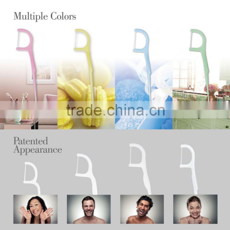 French dental abrasive floss plastic tooth stick