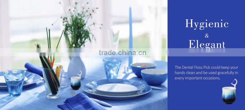 French dental abrasive floss plastic tooth stick