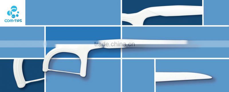 French dental abrasive floss plastic tooth stick