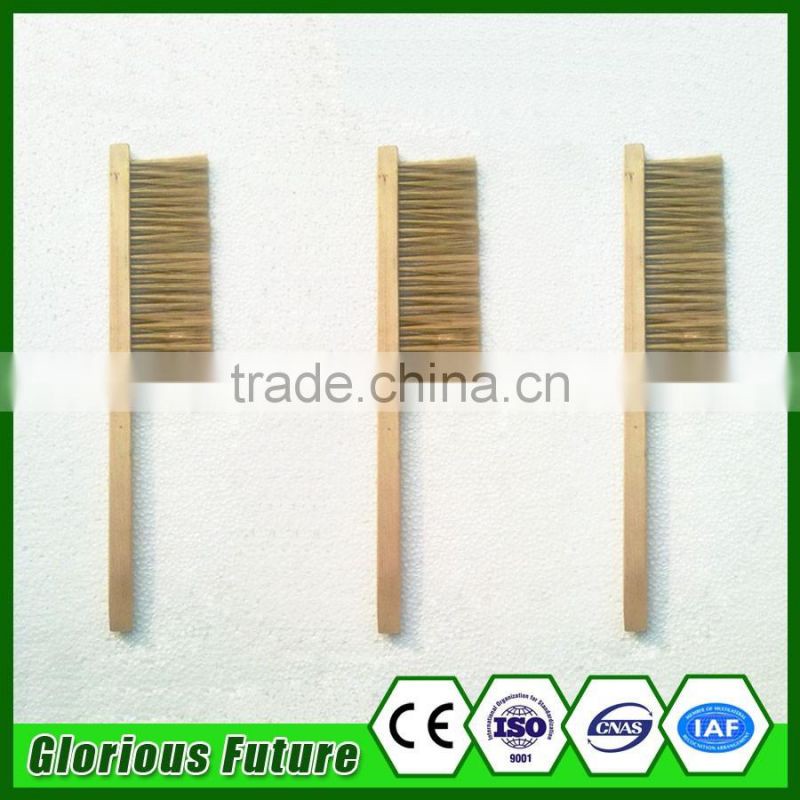 beekeeping tool wooden handle honey bee bristle and horsehair brush