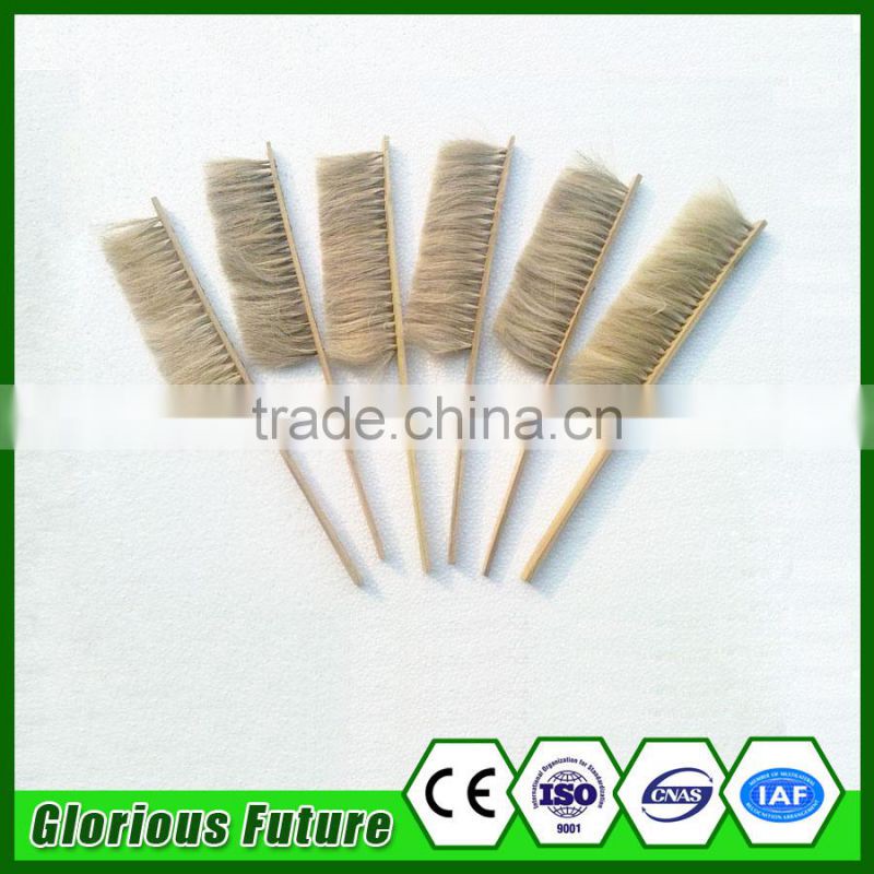 beekeeping tool wooden handle honey bee bristle and horsehair brush