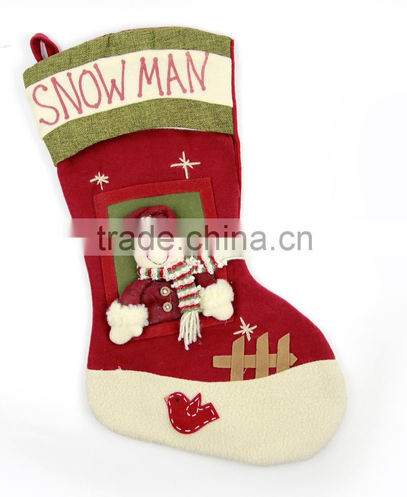Competitive Festival Products Cartoon Santa Claus Socks Souvenir Bag