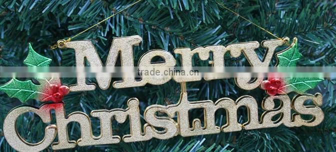 English Letters Hang Shingle/Listing For Christmas Tree & Store