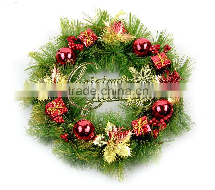 Christmas Tree Artificial Garland With Gift Bag & Ball Ornament