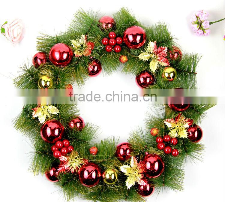 Christmas Wreath With Flower Christmas Tree Decorations