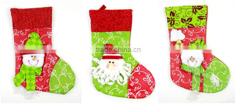 Bell Gift Christmas Long Stocking Door/Window Hanging Decorations