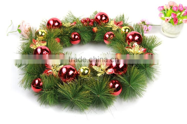 Christmas Wreath With Flower Christmas Tree Decorations