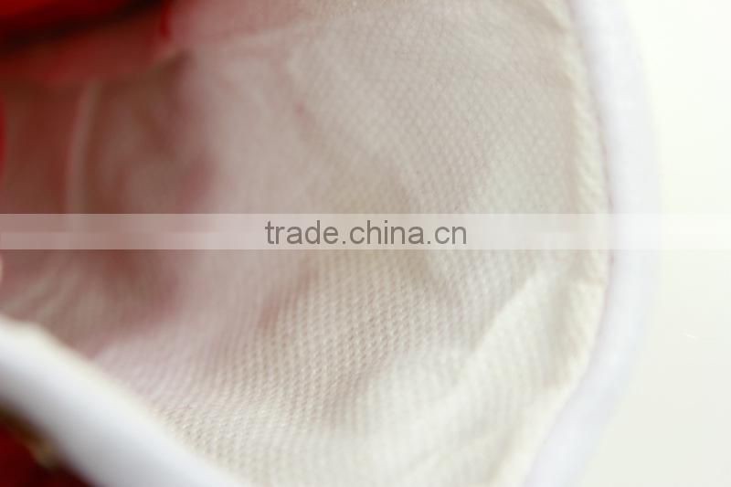 Fabric Beard Father Christmas Long Stocking Green Gift Bag