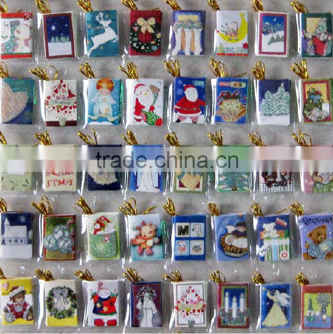 Wish/Greeting Card Christmas Tree Ornamentation Can Add LOGO