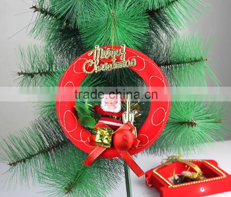 Peach Hearts/House/Circle/Five-Pointed Star Christmas Tree Ornament Hanging Decorations