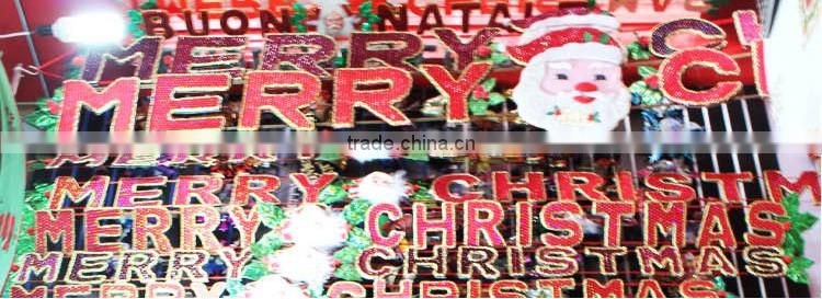 Indoor/Outdoor Christmas Decorations English Letters String Banners 1.7m