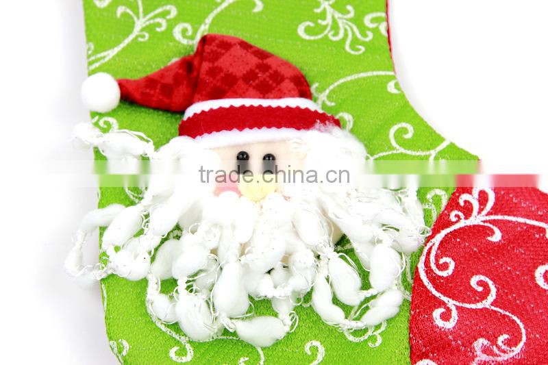 Bell Gift Christmas Long Stocking Door/Window Hanging Decorations