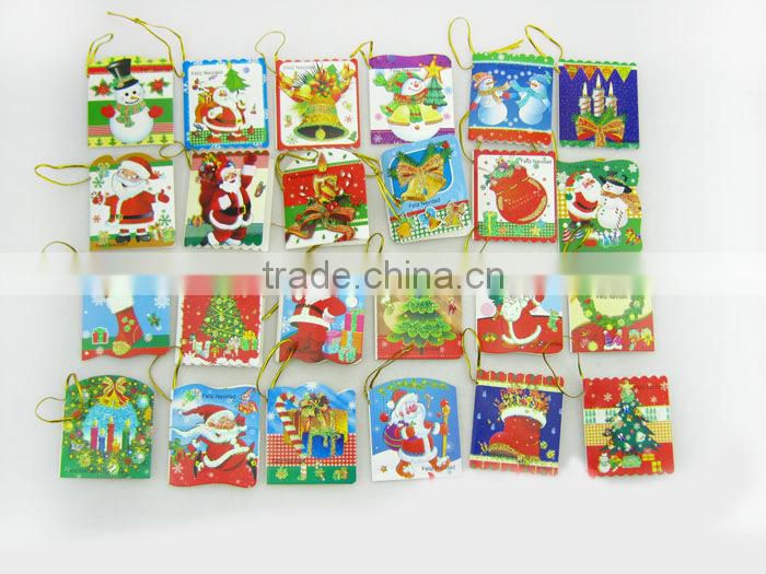Wish/Greeting Card Christmas Tree Ornamentation Can Add LOGO