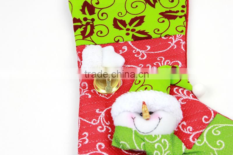 Bell Gift Christmas Long Stocking Door/Window Hanging Decorations