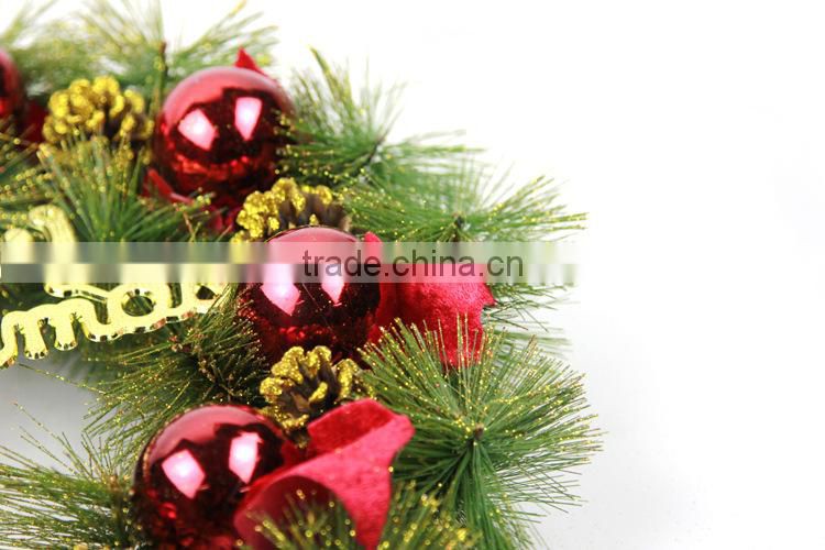 Christmas Tree Garland With Pine Cones & English Letters Hanging Ornament