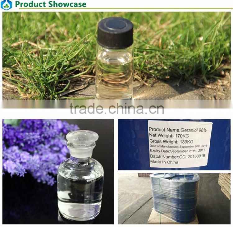 high quality and low price Natural Geraniol 92%,Natural Geraniol oil