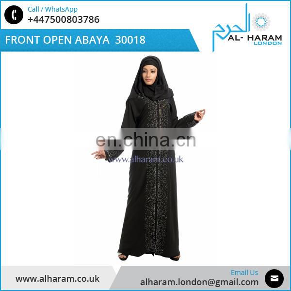 Latest Design Nida Abaya/Front Open Abaya in Dubai Style and Design