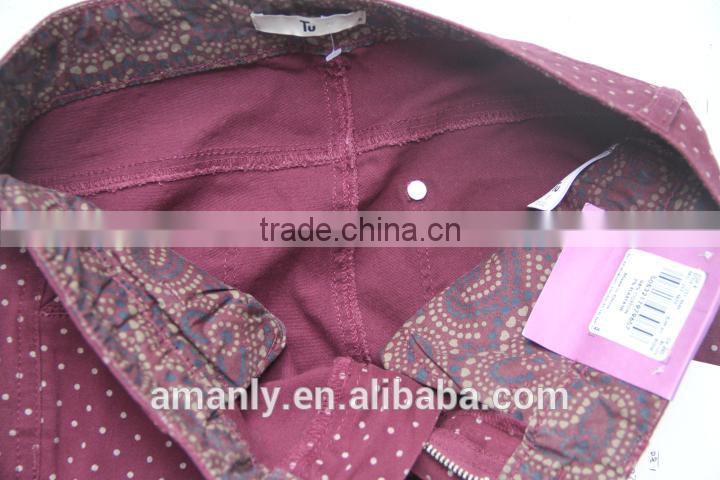 ladies skinny low rise pants