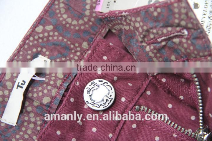 ladies skinny low rise pants