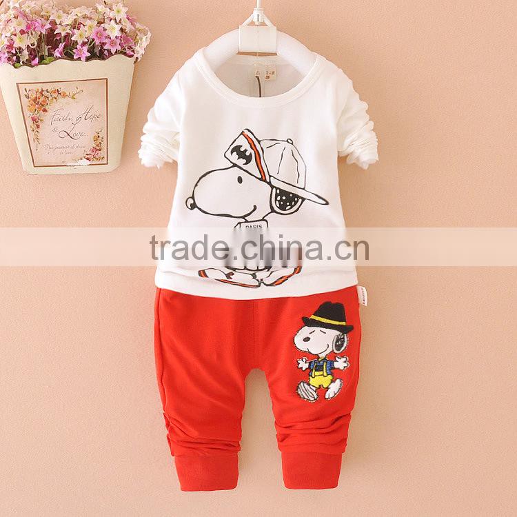 OEM Design 3pcs Baby Girls Clothes Cotton Clothes Baby Boys Sports Suit