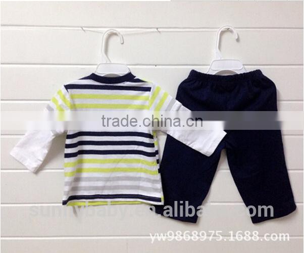 Hot Selling Cotton Baby Clothes Set Long Sleeve T-shirt+ Pants of Sunny Baby