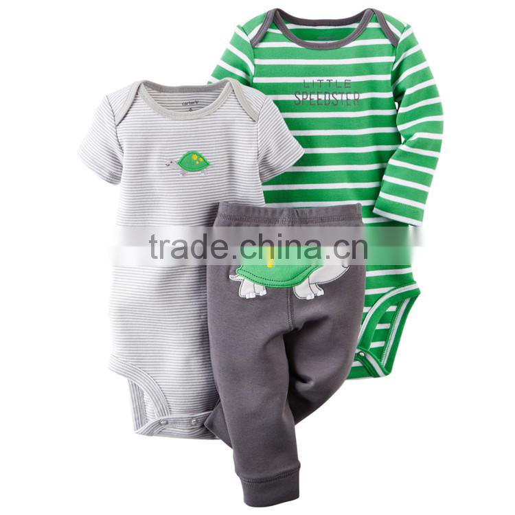 2016 Unisex Newborn Cotton Clothes Short Sleeve Carter Baby Bodysuit Set