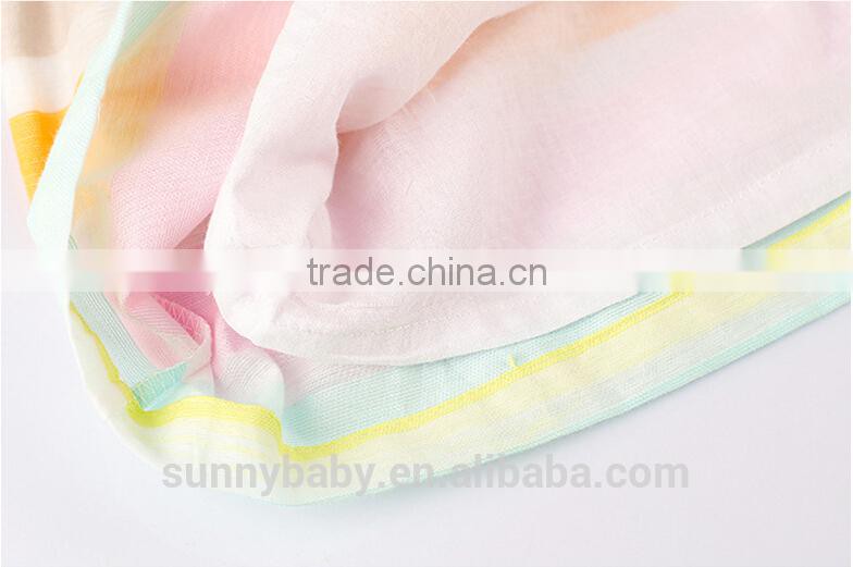 Wholesale Korea Style Rainbow Color Baby Girl Dress