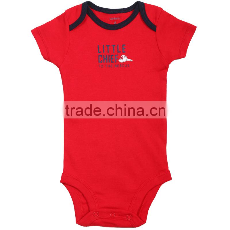 2016 Unisex Newborn Cotton Clothes Short Sleeve Carter Baby Bodysuit Set