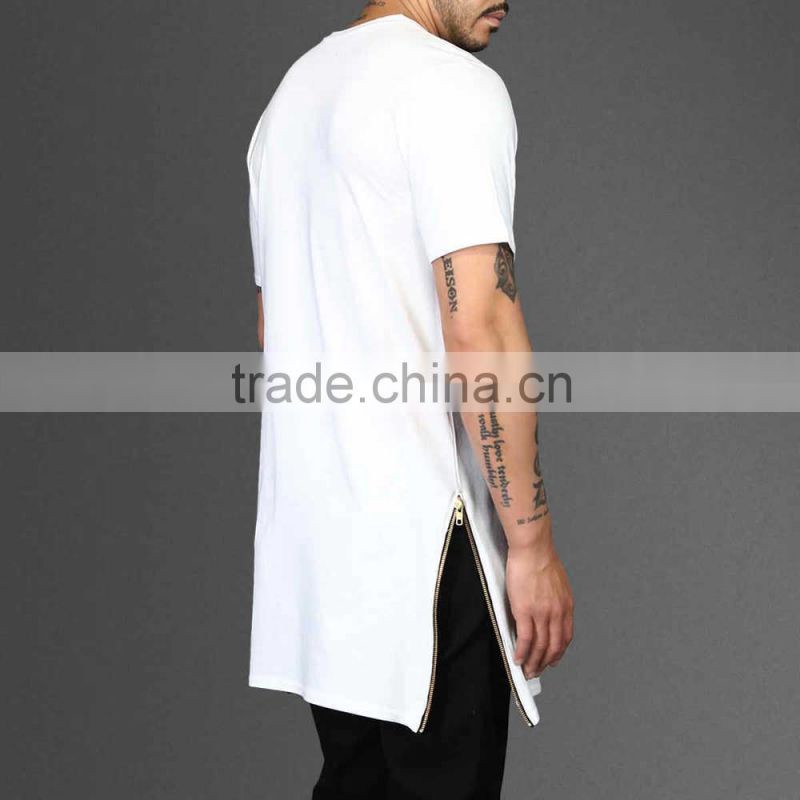 The Basic Long Tail Tee Round Neck Plain T Shirt