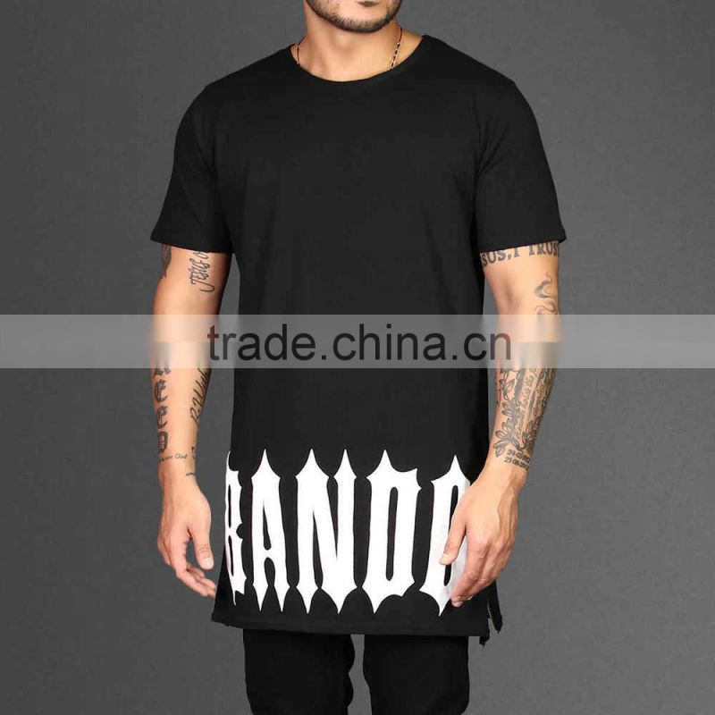 The Basic Long Tail Tee Round Neck Plain T Shirt