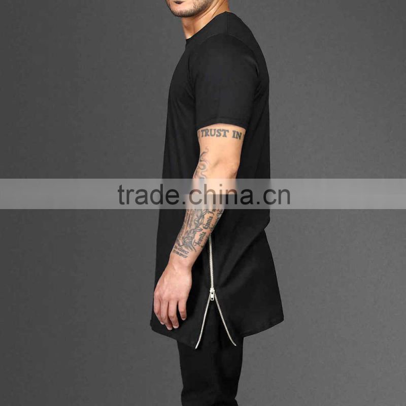 The Basic Long Tail Tee Round Neck Plain T Shirt