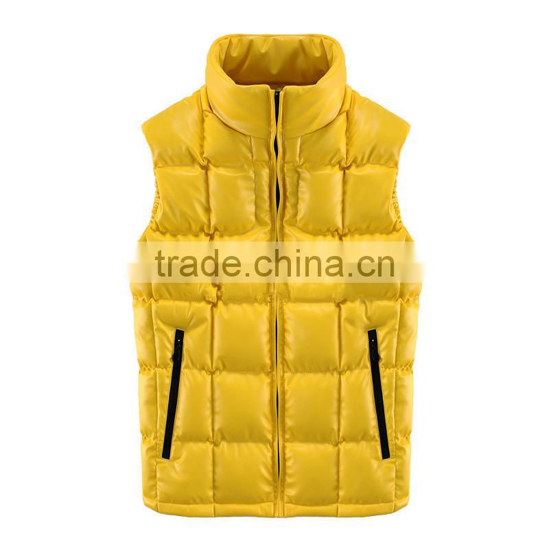 Red color hooded fashion new style mens vest