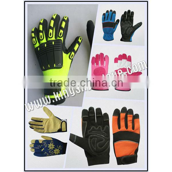 Heavy duty long sleeve double color latex industrial glove-5601