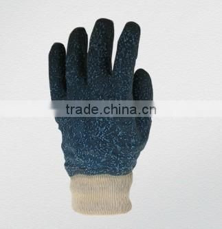 Fully coated PVC grids finish chemical glove